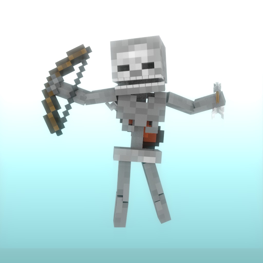 Trainguy's Minecraft Skeleton Rig preview image 1